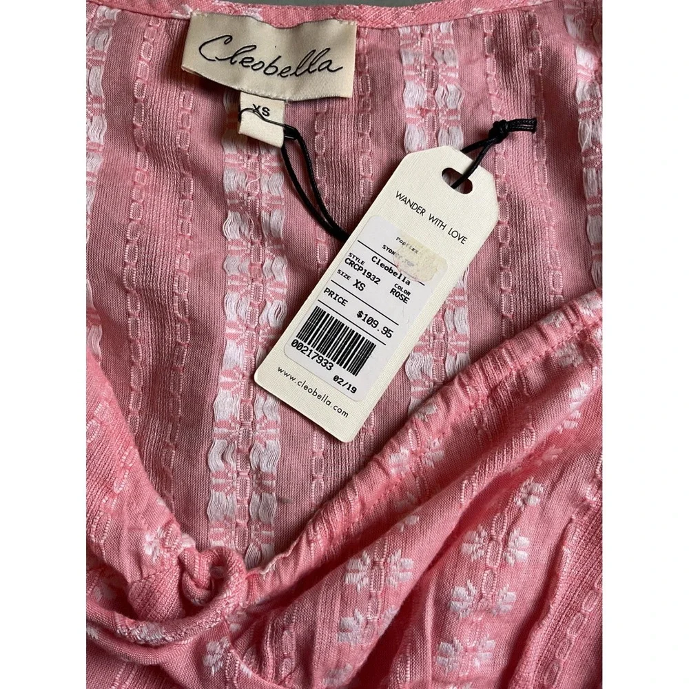 New‎ Revolve Cleobella Sydney Top and Rosie Skirt Ruffle Two Piece Pink XS